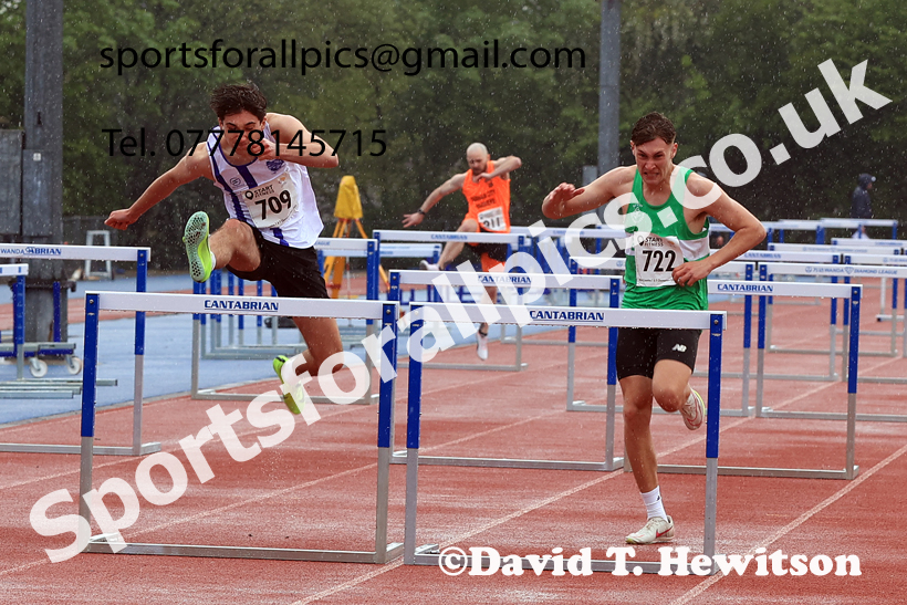 Hurdles, 2026 North Eastern Track and Field Champs, Shildon, County Durham. Photo: David T. Hewitson/Sports for All Pics